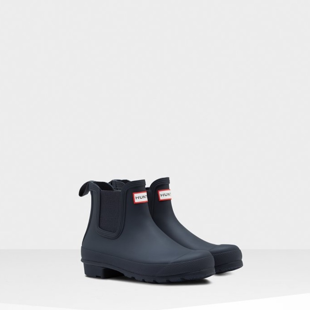 NAVY BLUE HUNTER ORIGINAL CHELSEA BOOTS